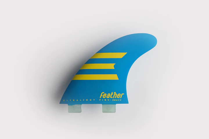 3 FINS ÉPOXY ULTRA LÉGER HC JAUNE/VERT.  FCS2  - TAILLE M 