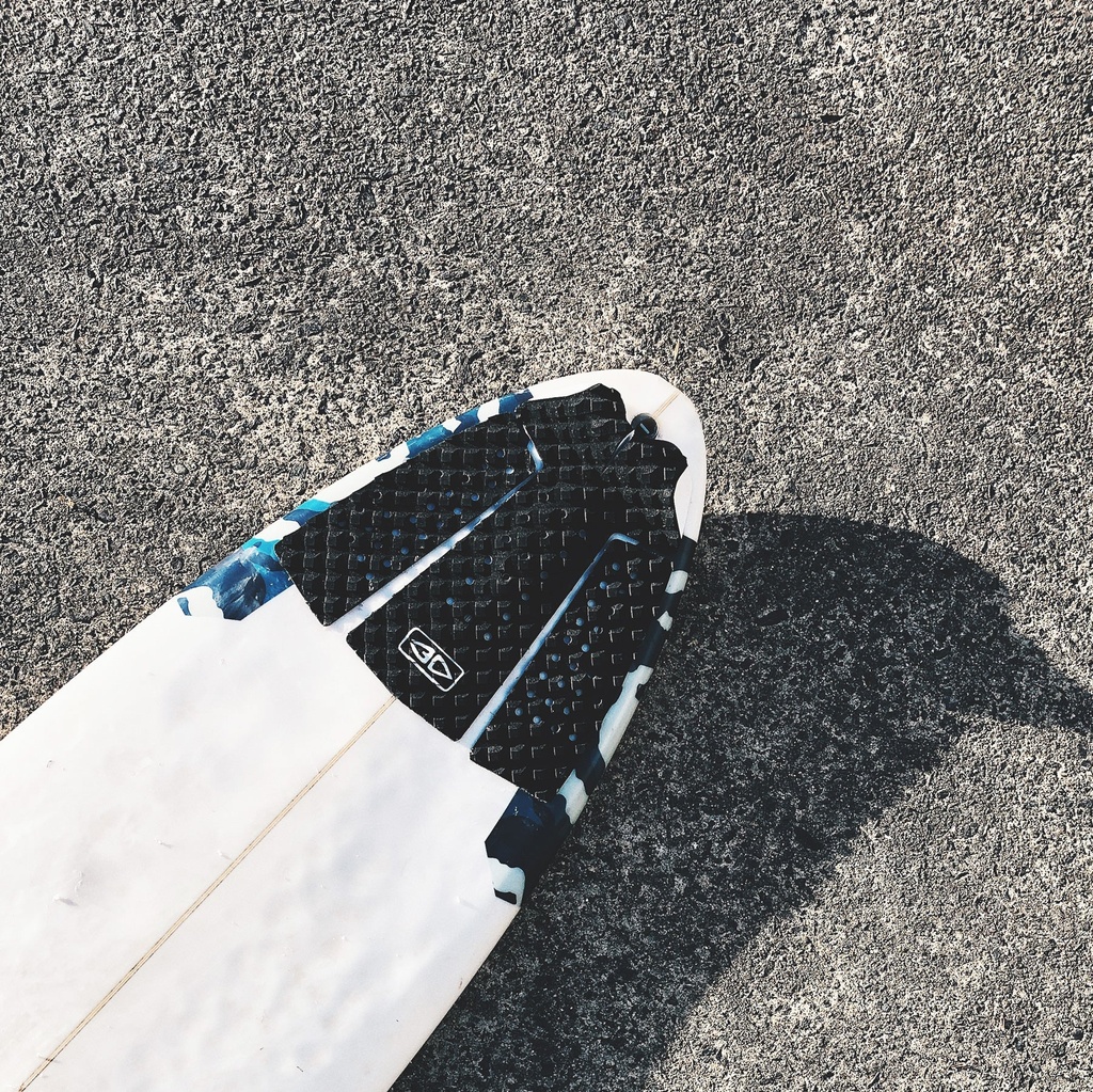 Grippe Pintail Black Surfboard Traction Pad - 3 Pieces