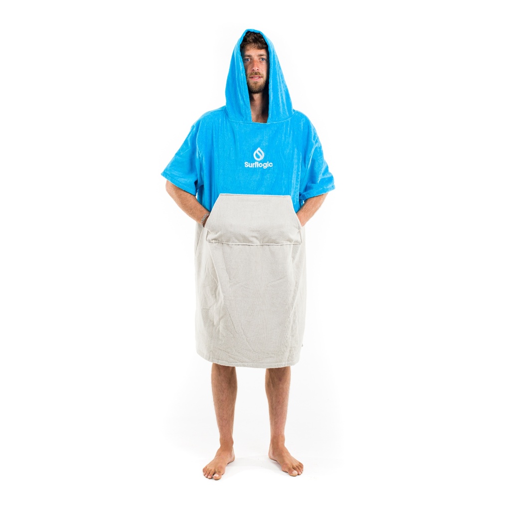 PONCHO CYAN & GRIS