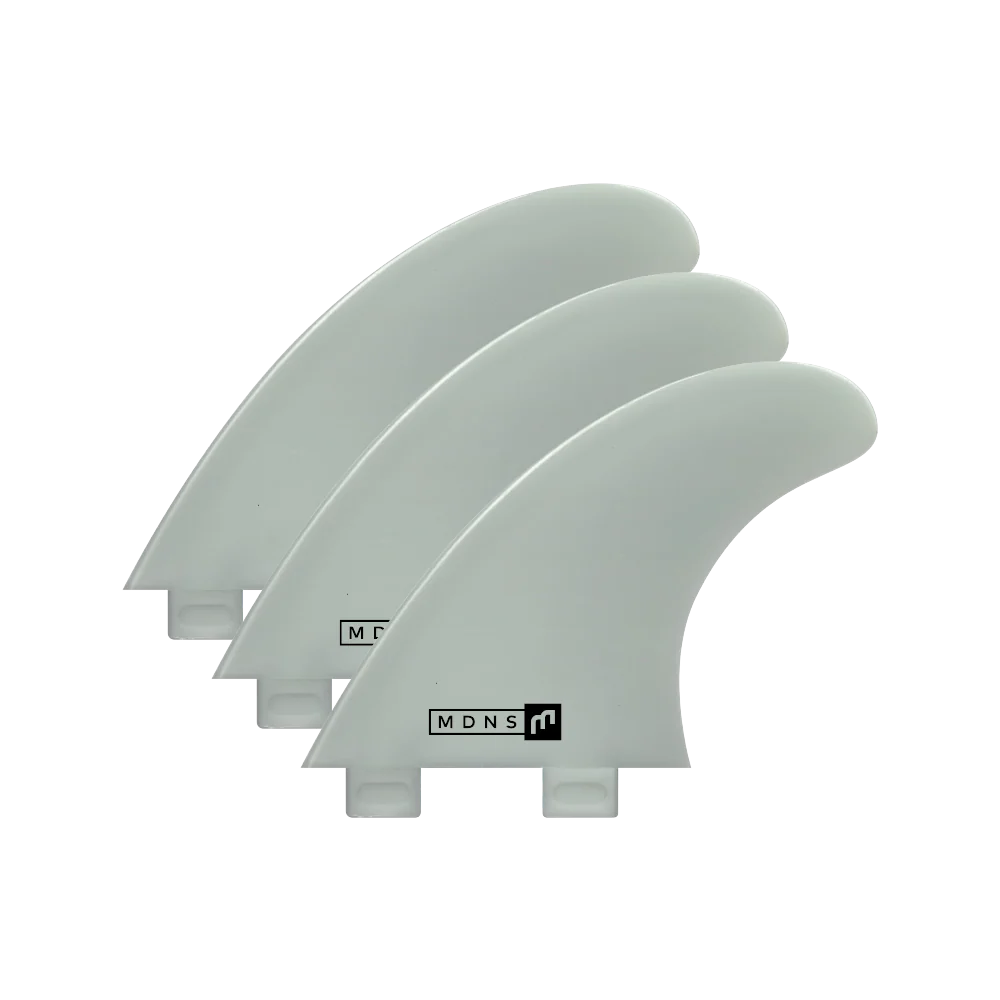 3 Fins FCS1 dérives  plastique couleur blanc