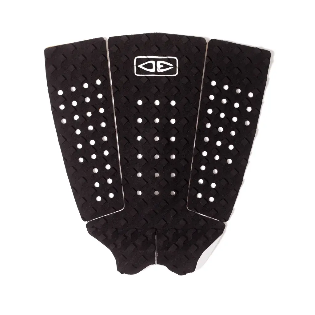 Grippe Pintail Black Surfboard Traction Pad - 3 Pieces