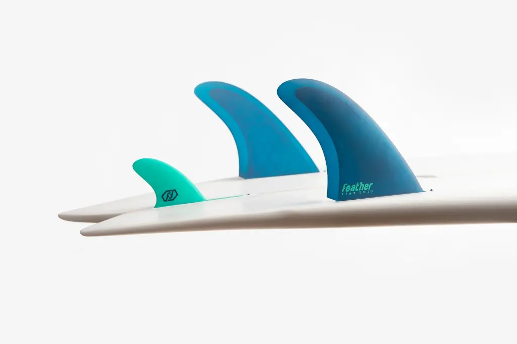 3 FINS TWIN BLACK AKILA 2+1 Bleu 