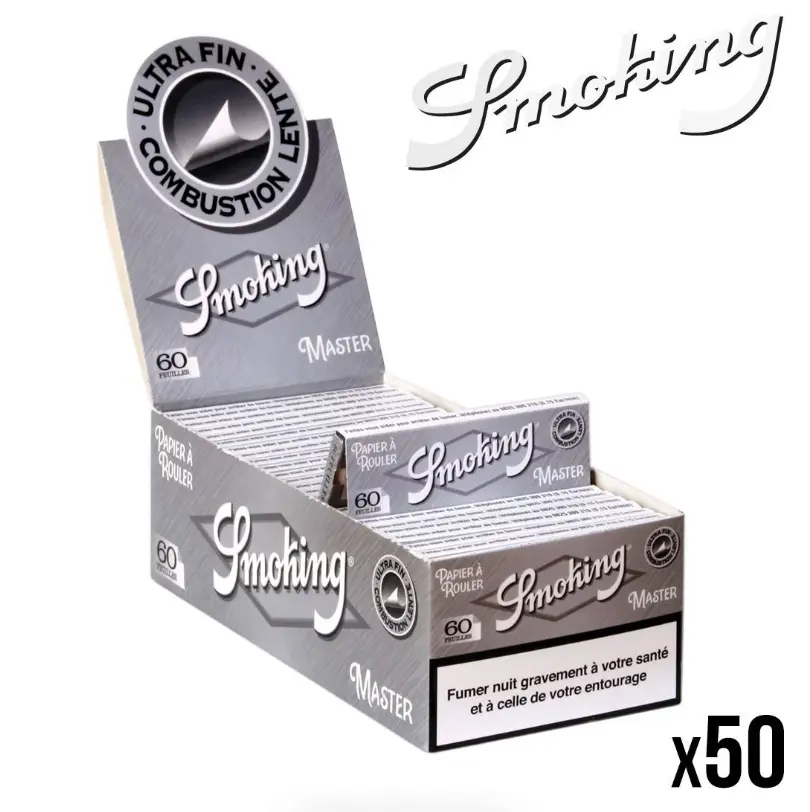 FEUILLES A ROULER SMOKING MASTER REGULAR X50 Tabac