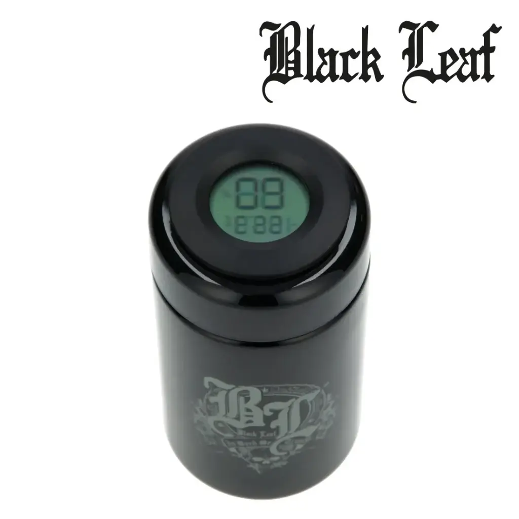 JARRE EN VERRE BLACK LEAF VIOLET 200ML AVEC INDICATEUR 