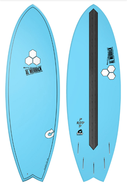 Planche de surf X-LITE POD MOD 5' 6 bleu