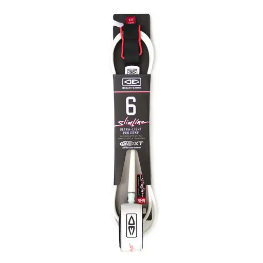 Leash Slimline Lightweight Comp One-XT - 6 pieds blanc