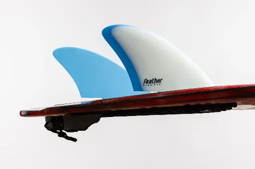 2 FINS KEELS FUTURE Blanc Bleu 