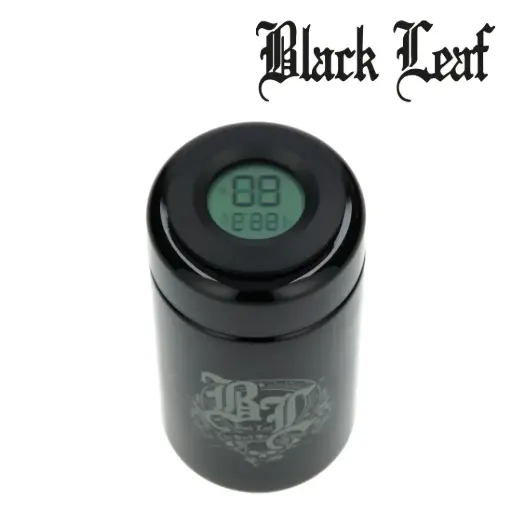 JARRE EN VERRE BLACK LEAF VIOLET 120ML AVEC INDICATEUR