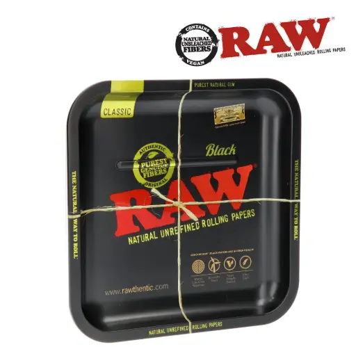 PLATEAU METAL RAW BLACK CARRE (accessoires)