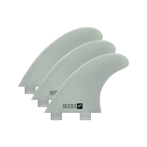 3 Fins FCS1 dérives  plastique couleur blanc