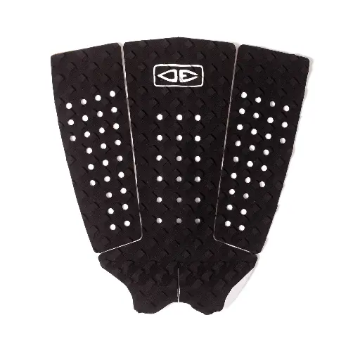Grippe Pintail Black Surfboard Traction Pad - 3 Pieces
